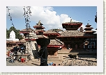 Katmandú - Vista de la parte norte de la plaza Durbar